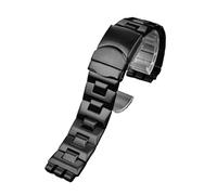 HASGTFM Correa de reloj de acero inoxidable sólido apta for Swatch YGS740 YGS749G YIS401 YCS443 YVS451 Apta for correa de hombre IRONY 17 mm 19 mm 21 mm Pulsera de mujer(G20-black,19mm)