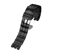 HASGTFM Correa de reloj de acero inoxidable sólido apta for Swatch YGS740 YGS749G YIS401 YCS443 YVS451 Apta for correa de hombre IRONY 17 mm 19 mm 21 mm Pulsera de mujer(G27-black,19mm)