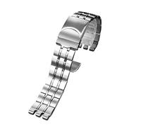 HASGTFM Correa de reloj de acero inoxidable sólido apta for Swatch YGS740 YGS749G YIS401 YCS443 YVS451 Apta for correa de hombre IRONY 17 mm 19 mm 21 mm Pulsera de mujer(G27-silver,19mm)