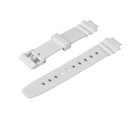 HASGTFM Correa de reloj de caucho de resina de 12 mm en blanco y negro for LRW-250/LX-500H(Wei)