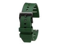 HASGTFM Correa de reloj de caucho flúor de liberación rápida for Breit-ling Fit for Mido Fit for Seiko Fit for Helmsman Series Correa de pulsera impermeable de silicona deportiva de 20 mm(Green-black