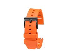HASGTFM Correa de reloj de caucho flúor de primera calidad apta for correa de reloj IWC Pulsera de 20 mm y 22 mm Ajuste de liberación rápida for Omega Fit for accesorios de relojes Rolex(Orange black