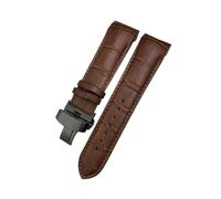 HASGTFM Correa de reloj de cuero de 22mm, 23mm y 24mm apta for Tissot 1853 Couturier T035 T035627 T035410, herramientas for correa de reloj en negro y marrón(Brown-Black,24mm)