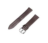 HASGTFM Correa de reloj de cuero de 8mm, 10mm, 12mm, 14mm, 16mm, 18mm, 20mm, 22mm, correa for mujer, pulsera, correa roja(Brown,22mm)