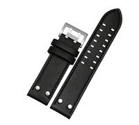 HASGTFM Correa de reloj de cuero de estilo, repuesto apto for Hamilton, apto for caqui H77755533 H77616533, accesorios de reloj de 20mm y 22mm(A1,22mm)