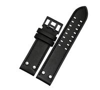 HASGTFM Correa de reloj de cuero de estilo, repuesto apto for Hamilton, apto for caqui H77755533 H77616533, accesorios de reloj de 20mm y 22mm(A2,22mm)