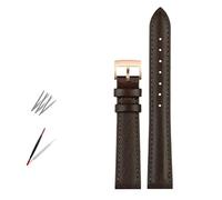 HASGTFM Correa de reloj de cuero de moda for Armani Fit for Timex Fit for Gucci Fit for Fossil Fit for Casio Correa de reloj Pulsera de mujer 10 12 mm 14 mm 16 mm 18 mm(Brown-rosegold,18mm)