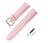 HASGTFM Correa de reloj de cuero for diseño de patrón, correa de 12mm, 14mm, 16mm, 18mm, 20mm y 22mm, accesorios for relojes, reemplaza la correa de reloj for hombre y mujer(Red,22mm)