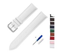 HASGTFM Correa de reloj de cuero for diseño de patrón, correa de 12mm, 14mm, 16mm, 18mm, 20mm y 22mm, accesorios for relojes, reemplaza la correa de reloj for hombre y mujer(Wei,16mm)