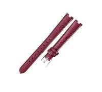 HASGTFM Correa de reloj de cuero for interfaz cóncava apta for GC Gucci serie YA14140 141501, correa transpirable for mujer, 12x4, 14x4mm(Red-ST-K12,14X4mm)