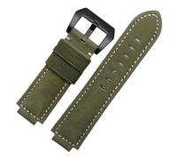 HASGTFM Correa de reloj de goma apta for Timex WATCHT2N720 T2N721 T2N739 TW2T76300 pulsera de cuero correa de silicona resistente al agua 24 * 16mm(Green-black)