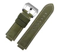HASGTFM Correa de reloj de goma apta for Timex WATCHT2N720 T2N721 T2N739 TW2T76300 pulsera de cuero correa de silicona resistente al agua 24 * 16mm(Green-sivler)