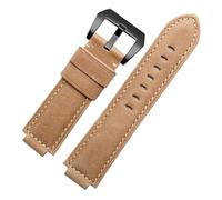 HASGTFM Correa de reloj de goma apta for Timex WATCHT2N720 T2N721 T2N739 TW2T76300 pulsera de cuero correa de silicona resistente al agua 24 * 16mm(Light brown-black)