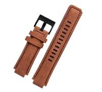HASGTFM Correa de reloj de goma apta for Timex WATCHT2N720 T2N721 T2N739 TW2T76300 pulsera de cuero correa de silicona resistente al agua 24 * 16mm(Brown-black-01)
