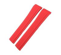 HASGTFM Correa de reloj de goma de silicona for extremo curvado de 21 mm for Patek PP Fit for Philippe Fit for AQUANAUT 5167A Pulseras de correa de reloj suave negro azul naranja(Black 01,21MM_SILVER