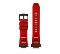 HASGTFM Correa de reloj de goma fluorada modificada, compatible con Casio DW5600 DW-5600 GW-B5600 GW-M5610 GA 110 100 120 GA2100 Series, resistente al agua(Red black pin)