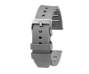 HASGTFM Correa de reloj de goma fluorada suave de liberación rápida, 20mm, 22mm, apta for Breitling Avenger Super Ocean, correa de silicona, accesorios for reloj(Grey sk,20mm)