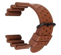 HASGTFM Correa de reloj de goma fluoro premium 20 22 24mm Brown Brown Wamkband Relojamiento rápido Sport Buck Watch Band Fit for Panerai Seiko Cinturón(Brown B,20mm)