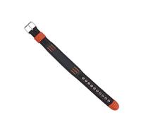 HASGTFM Correa de reloj de lona de 23mm for adaptador apto for Casio PRG-510/110/130 PRW-5100G pulsera de accesorios de nailon integrada(Orange line sk)