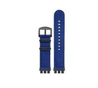HASGTFM Correa de reloj de lona de nailon apta for SWATCH YVS420 YVS454 YVS451 YVS400 YVS404 21mm negro naranja verde rojo azul adaptador de correa de reloj Refit(A5-B pin)