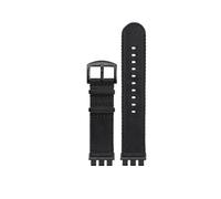 HASGTFM Correa de reloj de lona de nailon apta for SWATCH YVS420 YVS454 YVS451 YVS400 YVS404 21mm negro naranja verde rojo azul adaptador de correa de reloj Refit(A1-B pin)