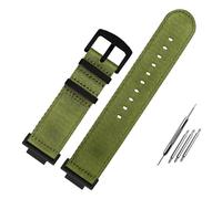 HASGTFM Correa de reloj de lona de nailon modificada compatible con Casio Fit For G-SHOCK GA110/100/120 GM/GA2100 DW-5600 GW-B5600 serie de reloj deportivo GW-M5610(A2-black buckle)