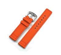 HASGTFM Correa de reloj de nylon 20 mm 22 mm de reemplazo de lona Reloj3 45mm 41mm S3Watch Bip Ajuste for Samsung Galaxy Fit for Huawei Gt 2 Apto for el asazate(Orange,20mm)