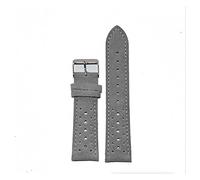 HASGTFM Correa de reloj de reloj de gamuza porosa envuelta a mano Correa de reloj de acero inoxidable 18/20 / 22 / 24mm de reemplazo de hebilla de acero inoxidable Correa de muñeca(Gray,22mm)