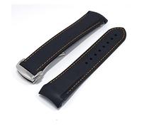 HASGTFM Correa de reloj de silicona curvada de goma for 20 mm 22 mm Ajuste for Omega Fit for Tissot Fit for Casio Fit for Huawei Fit for Samsung Men Sports Waterproof Reemplazo Reloj de reemplazo