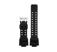 HASGTFM Correa de reloj de silicona de 16mm apta for Casio compatible for G-SHOCK GA-110 GA-100 GA-120 GA-900 pulsera de goma de camuflaje for reloj de hombre(Schwarz)