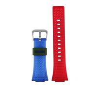 HASGTFM Correa de reloj de silicona de 16mm for hombre, compatible con Casio Fit For G-SHOCK GA-110 GM-110GB GA-110 GA-100 GA-120, accesorios de correa de reloj de goma de resina y silicona(Blue red s