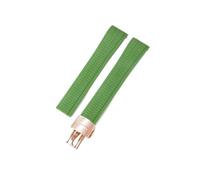 HASGTFM Correa de reloj de silicona for boca de arco apta for Patek Philippe Aquanaut5167A/5164, correas de reloj plegables de granada de 21mm(L-green-Rose-Z18)