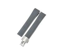 HASGTFM Correa de reloj de silicona for boca de arco apta for Patek Philippe Aquanaut5167A/5164, correas de reloj plegables de granada de 21mm(Gray-Steel-Z18)