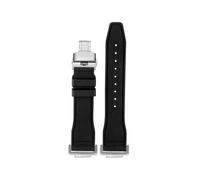 HASGTFM Correa de reloj de silicona y caucho de flúor for hombre, pulsera suave de Color puro, verde menta, compatible for CASIO, G-SHOCK DW5600 DW5610(Black-Silver)