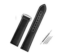 HASGTFM Correa de reloj de tela de nailon de 19 mm y 20 mm for Omega AT150 Fit for Seamaster 300 Fit for Planet Ocean De Ville Speedmaster Correa de reloj de lona for extremo curvo(Black white steel,2