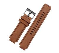 HASGTFM Correa de reloj deportiva de lona compatible for TIMEX T2N720 T2N721 TW2R55500 24 * 16mm ejército verde marrón pulsera de correa de reloj for hombre(Light brown-black)