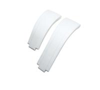 HASGTFM Correa de reloj for hebilla corta de goma de 20 mm y 21 mm apta for Rolex Fit for Daytona Submariner Role OYSTERFLEX Yacht Master Correa de silicona for muñeca pequeña(Wei,21mm)