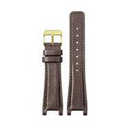 HASGTFM Correa de reloj for interfaz cóncava delicada, compatible for GC, compatible for Gucci YA1332 YA1333 YA1335, Material de la correa 16x10 20x12 22x14(Brown-GD-K1,22x14mm)