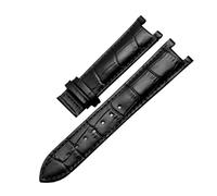 HASGTFM Correa de reloj for muescas apta for GC Fit for Guess Fit for pulsera impermeable de cuero Passa 20MM 22 * 13MM for hombres(Black-a-no clasp,20.11mm)