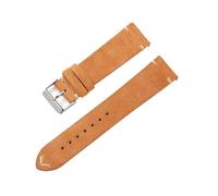 HASGTFM Correa de reloj suave hecha a mano Vintage, correa de pulsera de liberación rápida, correa de costura Retro, pulsera de cuero de 18mm, 20mm y 22mm(Brown 2,18mm)