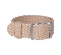 HASGTFM Correa de reloj tejida de perlón de nailon de 20mm y 22mm, pulsera de tela militar del ejército Cambo, correa de reloj tejida, cinturón con hebilla en negro/blanco/rojo(W26 Beige,22mm)