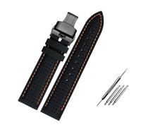 HASGTFM Correa de reloj transpirable silicona 20 22 mm 24 Ajuste for Casio for MDV-106 MDV-107 MTP1374 for Tudor for Citizen Goma impermeable for Seiko for correa PROSPEX