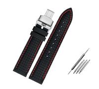 HASGTFM Correa de reloj transpirable silicona 20 22 mm 24 Ajuste for Casio for MDV-106 MDV-107 MTP1374 for Tudor for Citizen Goma impermeable for Seiko for correa PROSPEX
