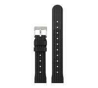HASGTFM Correa de reloj Watchdives Waffle de 20mm 22mm de liberación rápida, transpirable, amigable con la piel, repuesto suave, correa de goma Premium for reloj(WD.F1-Black,20mm)