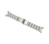 HASGTFM Correa de resina for hombre, accesorios de reloj for hebilla, aptos for pulsera Casio GST-S130 S110 S100 W130L W100 W110 210, banda deportiva resistente al agua(Steel belt silver)