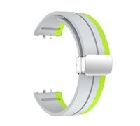HASGTFM Correa de silicona apta for Samsung Galaxy Fit 3, pulsera deportiva con hebilla magnética apta for Galaxy Fit3, accesorios de pulsera sin huecos(HLGrS)