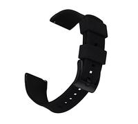 HASGTFM Correa de silicona de doble color 20 mm 22 mm de reloj de buceo a prueba de agua Ajuste adecuado for la mayoría de los relojes con barra de resorte de liberación rápida(BLACK 1)