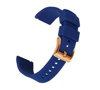 HASGTFM Correa de silicona de doble color 20 mm 22 mm de reloj de buceo a prueba de agua Ajuste adecuado for la mayoría de los relojes con barra de resorte de liberación rápida(White Light Pin,22mm)