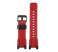 HASGTFM Correa de silicona for reloj Casio inmortal bird MTG-B2000 mtg b2000, correa deportiva de goma for hombre, conector especial, accesorios de pulsera(Red black buckle)