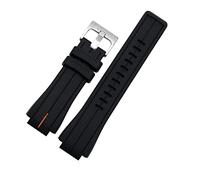 HASGTFM Correa de silicona T2N720 T2N721 TW2T76300 Hombres Sport Wating Wating Wrist Bracelet Band Accesorios for relojes 16 mm for Timex(Black orange S)